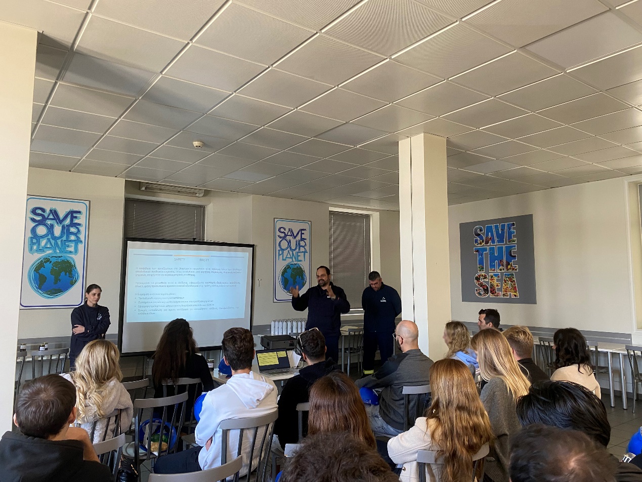 A group of people in a classroom AI-generated content may be incorrect.