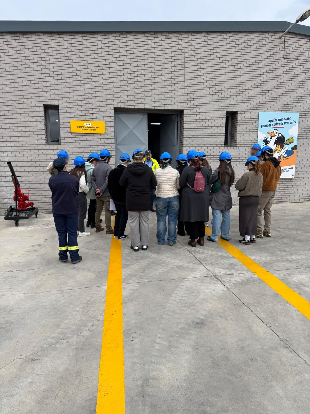 A group of people standing in a line AI-generated content may be incorrect.